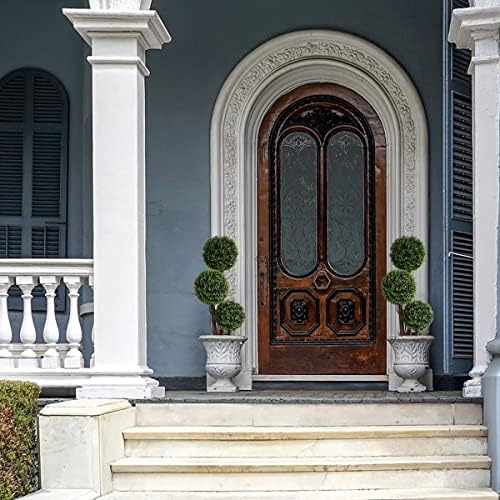 Realistic 3-Foot Boxwood Topiaries Outdoor Decor