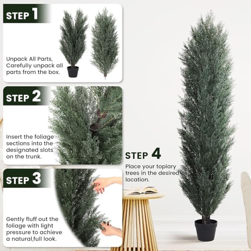 Natural-Driven artificial 5ft topiary trees outdoor