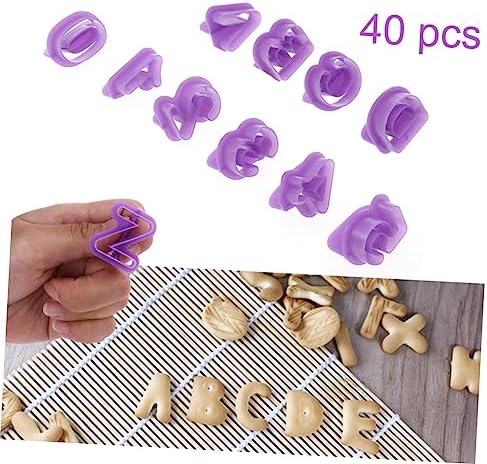 Cabilock Alphabet and Number Cookie Cutters Mold Set