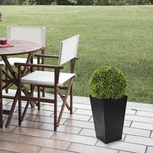 29 Boxwood Topiary Ball with Lights for Front Porch