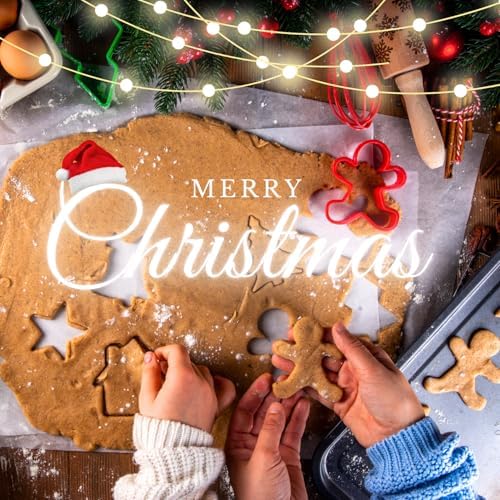 12-Piece Christmas Cookie Cutter Set Plastic Holiday Preparation