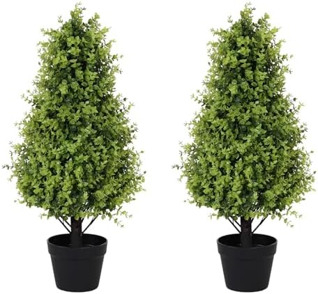 Realistic Boxwood Outdoor Topiaries