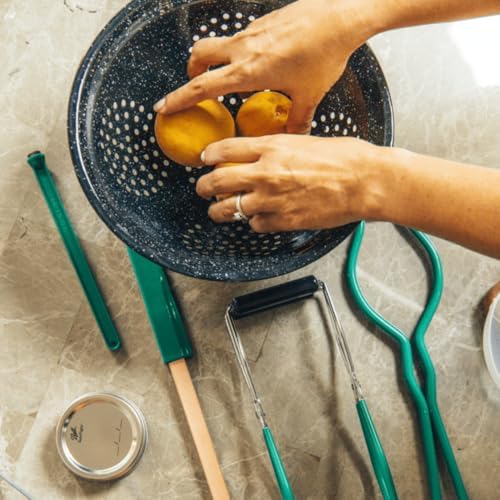 Efficient stainless steel colander with large holes for easy drainage
