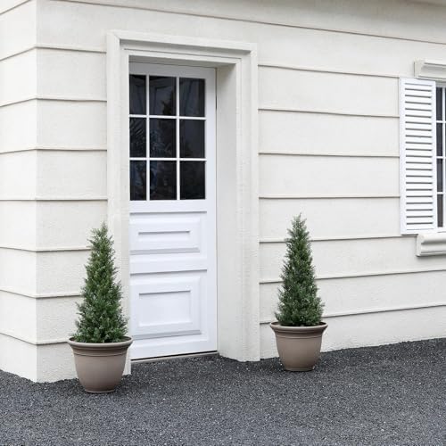 42-Inch Artificial Cypress Fronted Outdoor Topiary
