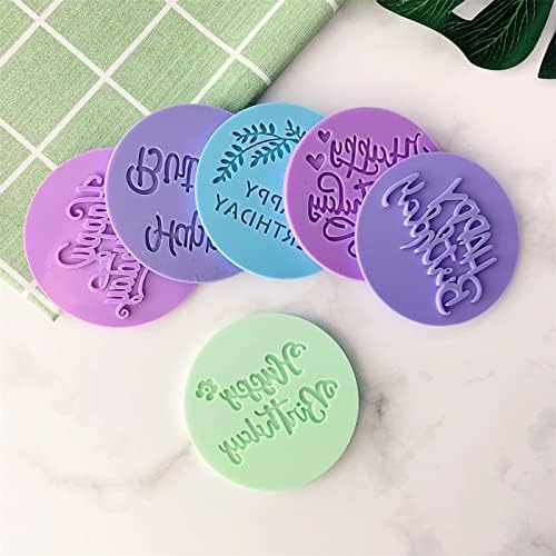 Aggert Silicone Bake Molds Happy Birthday Pattern 2Pcs