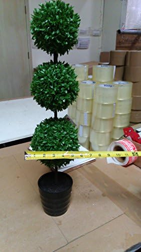 Admired By Nature 24 Inch Artificial Boxwood Topiary Set