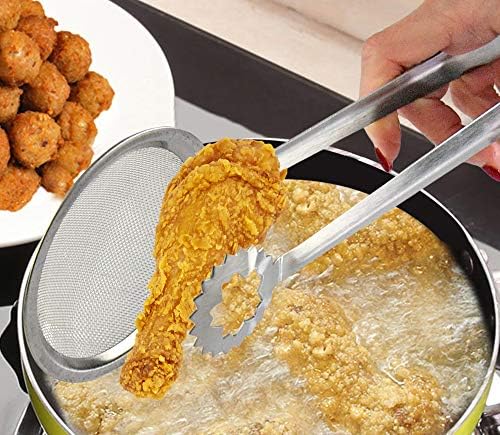 Stainless Steel Tong Sieve Set with Food Clip