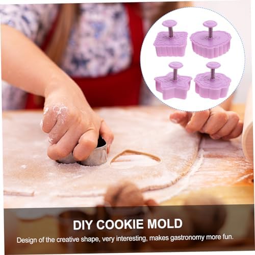 8pc 3D cartoon cookie molds set for baking fun and holiday treats