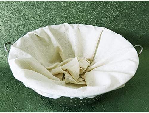 Multipurpose Reusable Cotton Strainer Bag for Curds Yogurt Beverages