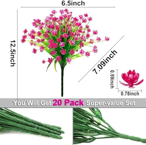 TURNMEON artificial flowers outdoor