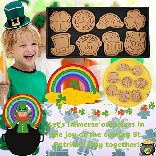 Crethinkaty St Patricks Day Cookie Cutters - 8 Piece Set