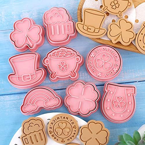 Crethinkaty St Patricks Day Cookie Cutters - 8 Piece Set