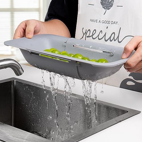 H Hebron Expandable Over-the-Sink Colander