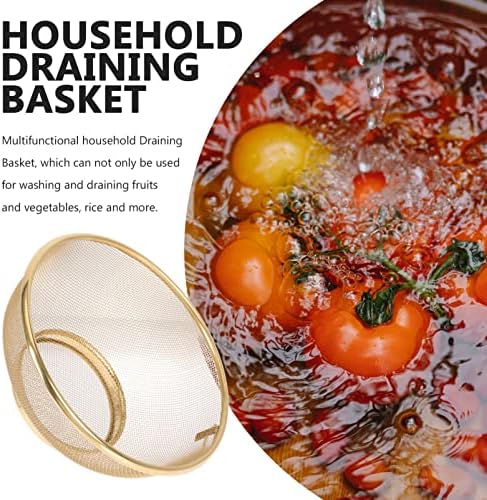 7-Inch Stainless Steel Colander for Rice Quinoa and Fruits
