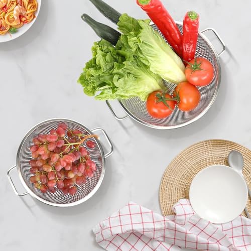 3QT stainless steel colander lifetime guarantee easy to clean