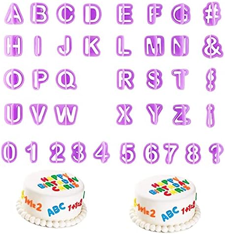 40PC Alphabet and Number Cookie Set