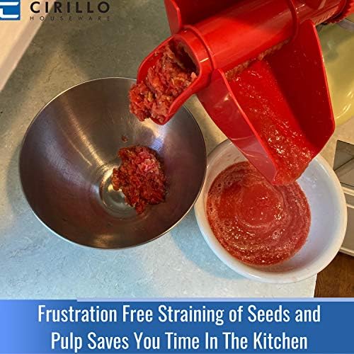 Cirillo Fruit Strainer For KitchenAid Mixers - Strains Tomatoes Apples