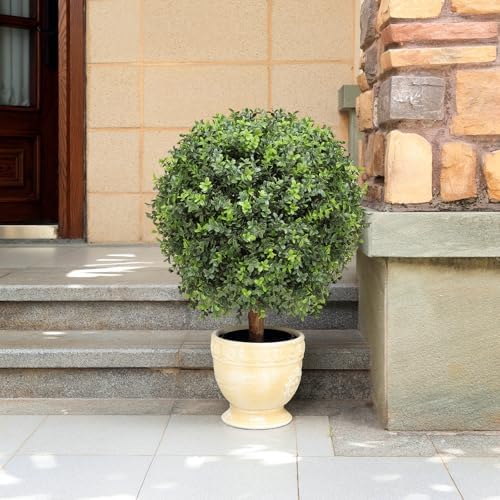JOZHENJU Artificial Topiary Trees Set of 2 26 T 20 D
