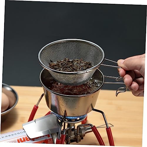 HOLIDYOYO Stainless Steel Strainer Spoon with Holder