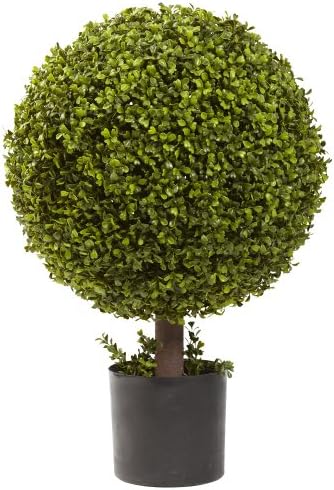 Nearly Natural 27in Boxwood Ball Topiary 1