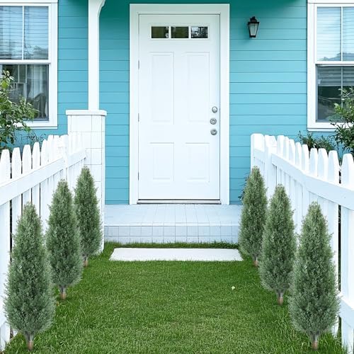 Damomo 3FT Artificial Cedar Topiary Trees Set of 2 1