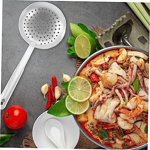 CRILSTYLEO Aluminum Strainer Kitchen Spoon with Handle