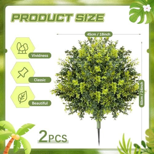 Transform Your Space with 2 Pack Faux Boxwood CroBlissful