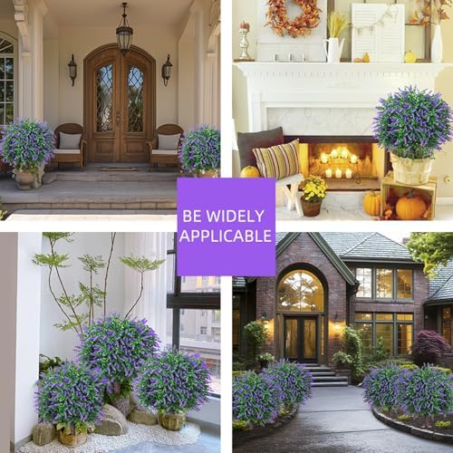 Artificial Lavender Topiary with Led Lights