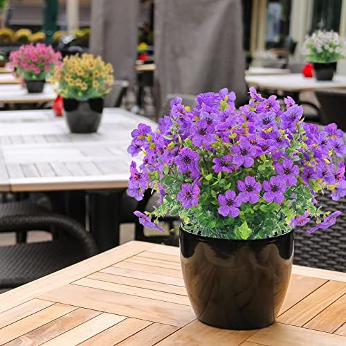 XEOLIAN 12 Purple Bunches Artificial Flowers