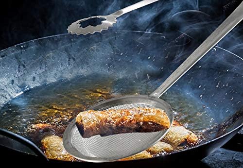 Stainless Steel Tong Sieve Set with Food Clip