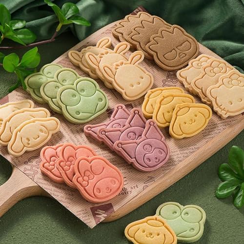 cartoon anime 3D cookie cutters set