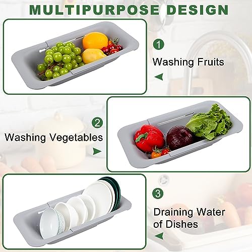 H Hebron Expandable Over-the-Sink Colander