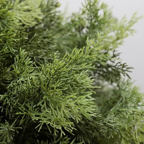 Realistic artificial cypress topiaries 2 pack