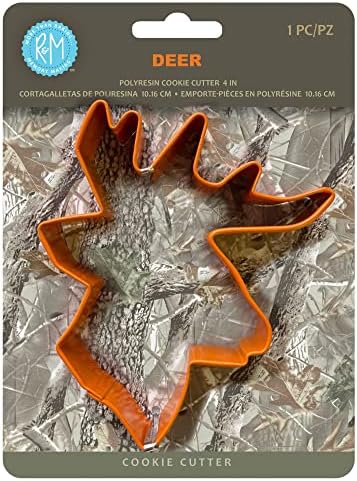 RM Deer Head Cookie Cutter 4-Inch orange Polyresin