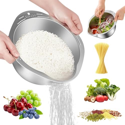 4-in-1 Stainless Steel Kitchen Colander