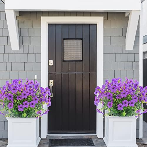 XEOLIAN 12 Purple Bunches Artificial Flowers