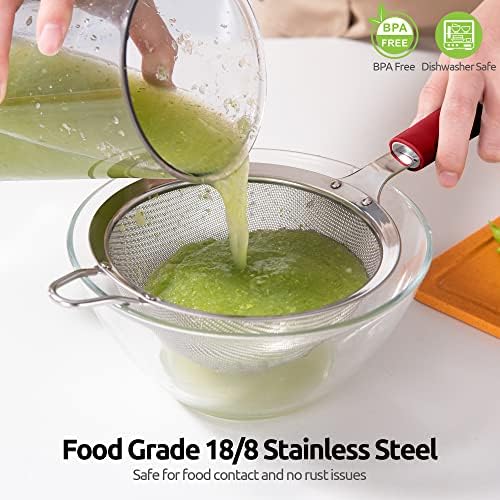 U-Taste 188 Stainless Steel Mesh Strainer for Kitchen