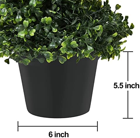 Lvydec 2-Piece Boxwood Topiary