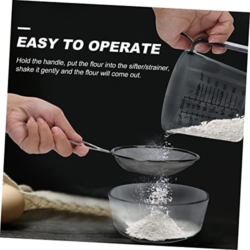 1 Set Glass Measuring Cups Stainless Steel