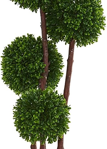 4FT Boxwood Artificial Topiary Tree Planter UV Resistant