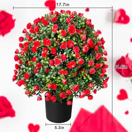 Stunning Tall LavenderRose Topiary Ball Potted Bushes for Home Garden