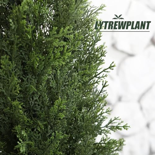 42-Inch Artificial Cypress Fronted Outdoor Topiary