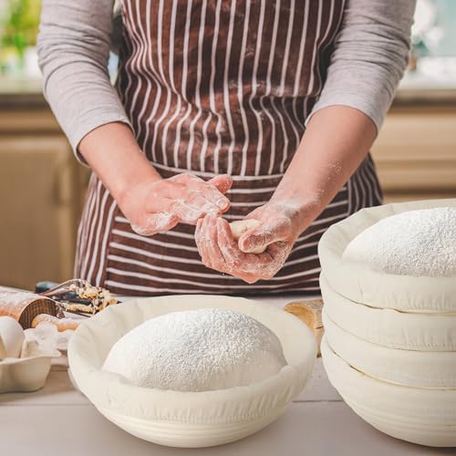 Nisorpa Banneton 4-Piece Sourdough Proofing Basket Set