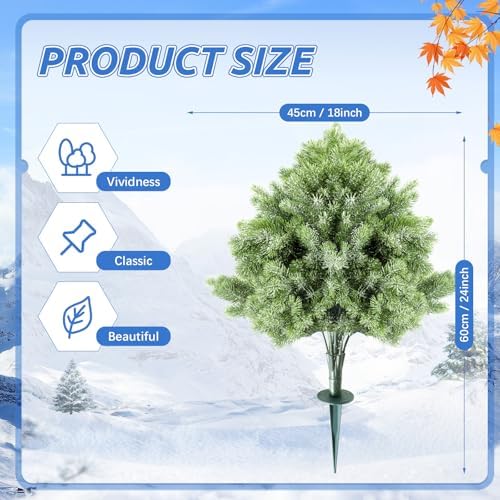 CroBlissful 2-Piece 24 Cedar Tree Topiary Outdoor