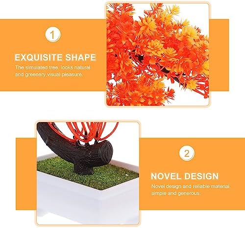 HOMSFOU Fake Potted Plant