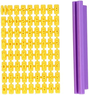 Culnflun DIY Baking Cookies English Letter Numbers Stamps with Easy Use