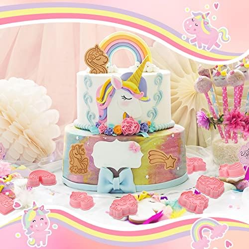 Suclain 8 Pcs Unicorn Cookie Cutters Set 1