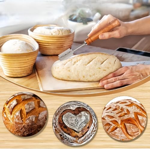 VnkloMes Bread Proofing Basket Set 20 Components for Professional and Home Bakers