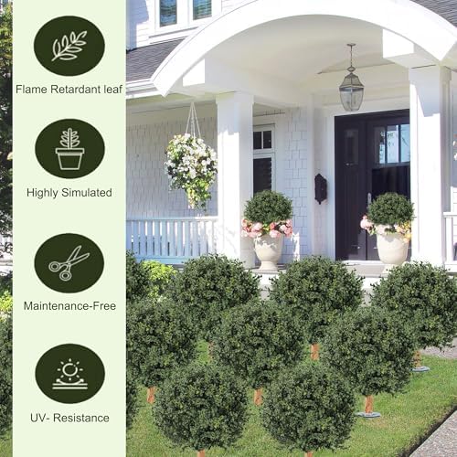 Realistic Boxwood Shrubs 27 - 2 Pack