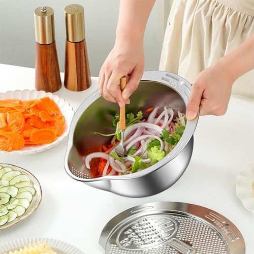4-in-1 Stainless Steel Kitchen Colander